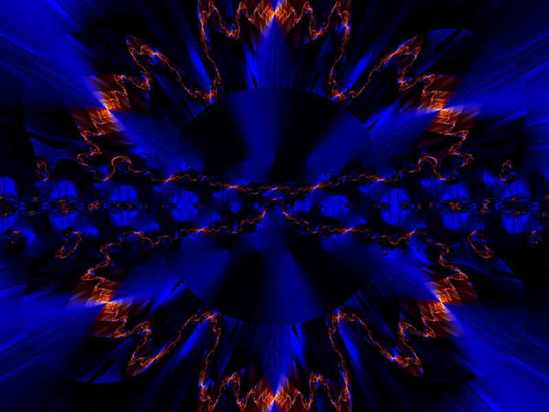 Fractal Art Wallpaper, Blue Moon