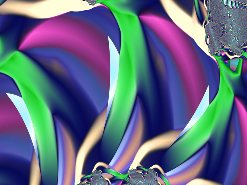 Fractal Art Wallpaper, Blue Sand