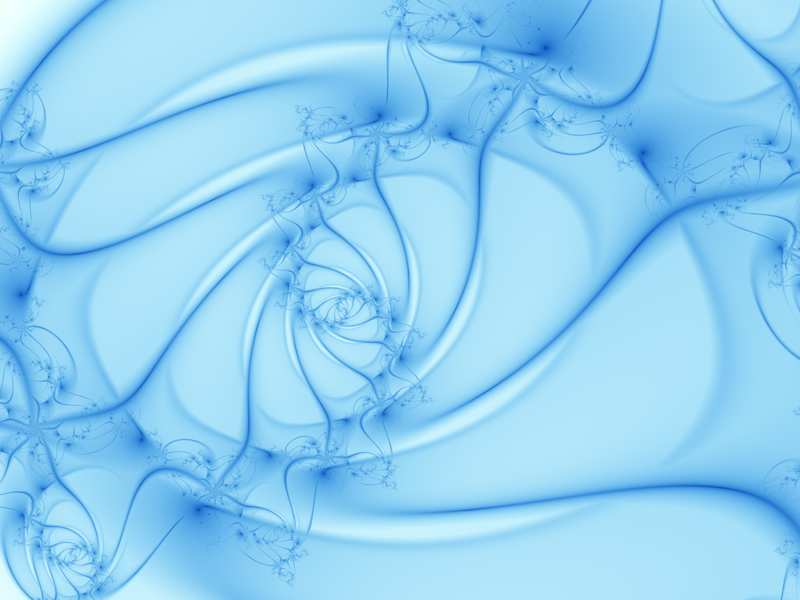 Fractal Art Wallpaper, Blue Spiral 2