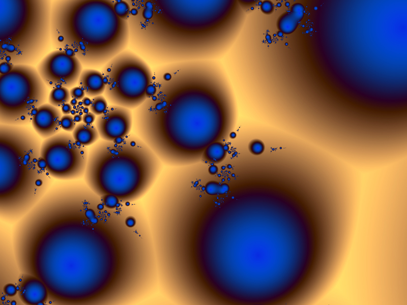 Fractal Art Wallpaper, Blueberries