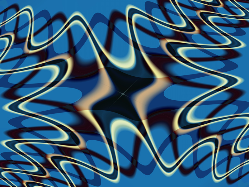 Fractal Art Wallpaper, Blues