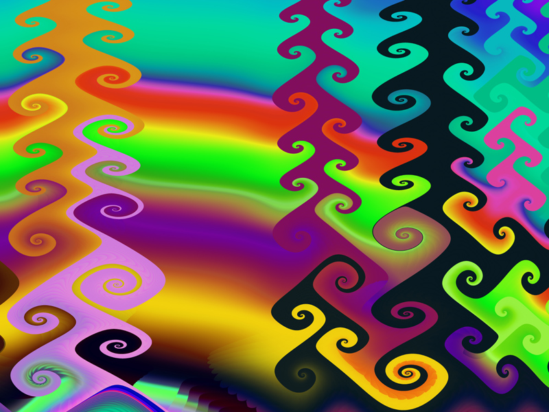 Fractal Art Wallpaper, Bright Gnarl 2