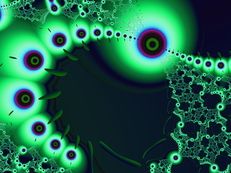 Fractal Art Wallpaper, Bright Watchers 2