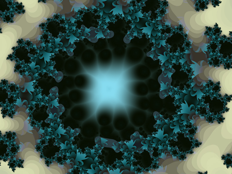 Fractal Art Wallpaper, Center Light