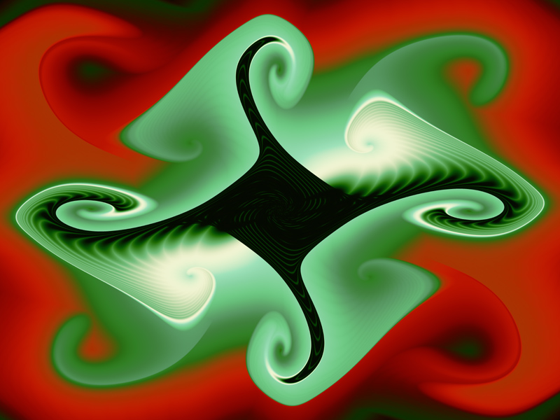 Fractal Art Wallpaper, Christmas Past