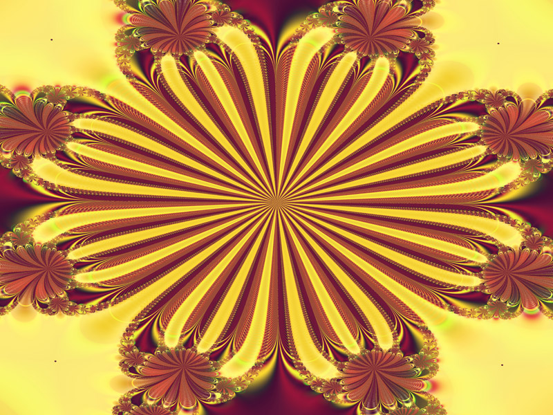 Fractal Art Wallpaper, Daisy