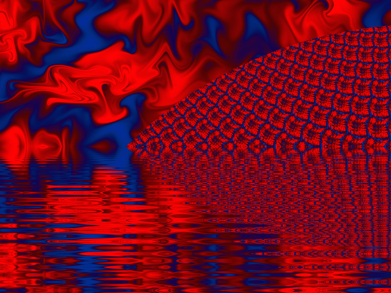 Fractal Art Wallpaper, Fire Island