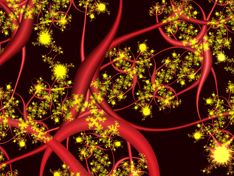 Fractal Art Wallpaper, Fireworks