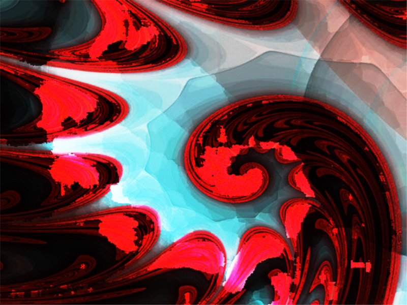 Fractal Art Wallpaper, Fleur 3