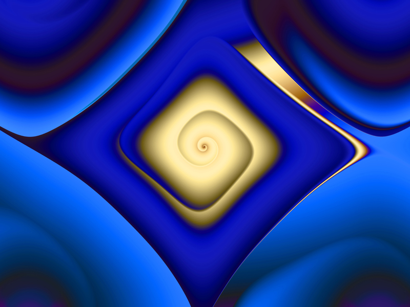 Fractal Art Wallpaper, Gold Curve 2