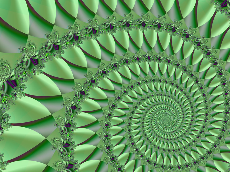 Fractal Art Wallpaper, Green 5