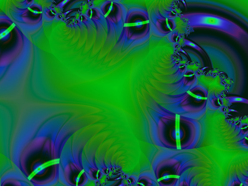 Fractal Art Wallpaper, Green Eye