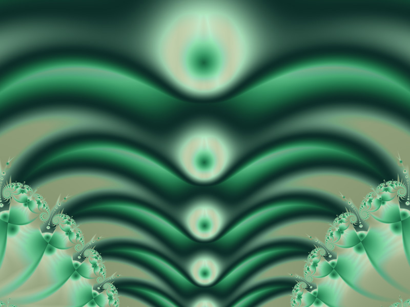 Fractal Art Wallpaper, Green Light Wallpaper