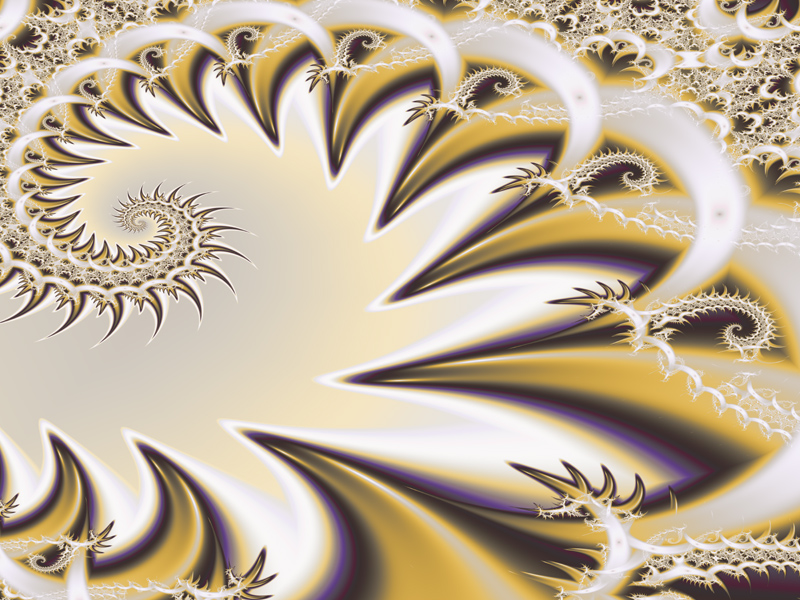 Fractal Art Wallpaper, Ivory 2