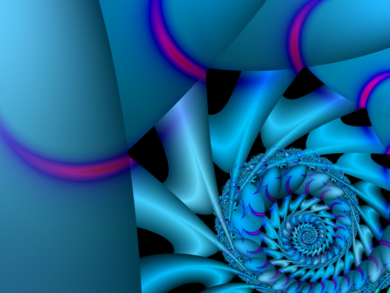 Fractal Art Wallpaper, Nautilus 2