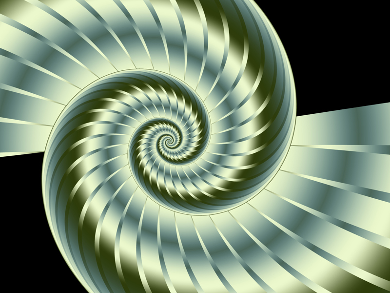 Fractal Art Wallpaper, Nautilus 3