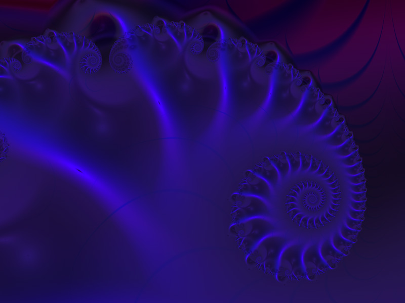 Fractal Art Wallpaper, Nautilus