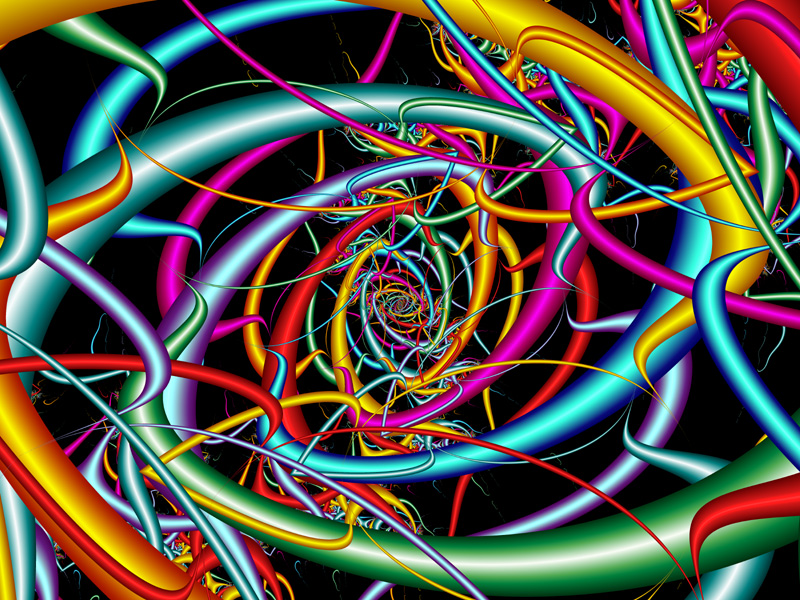 Fractal Art Wallpaper, Nested Ovals