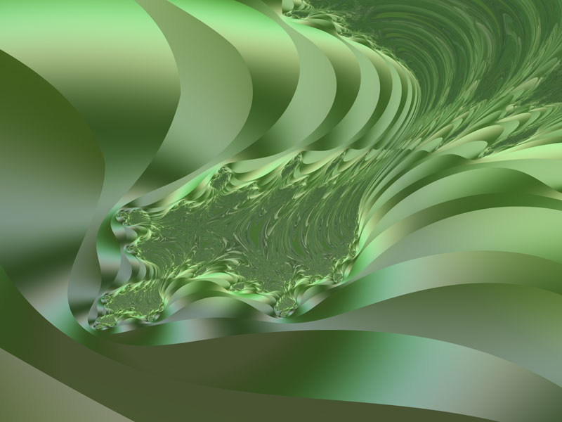 Fractal Art Wallpaper, New Leaf