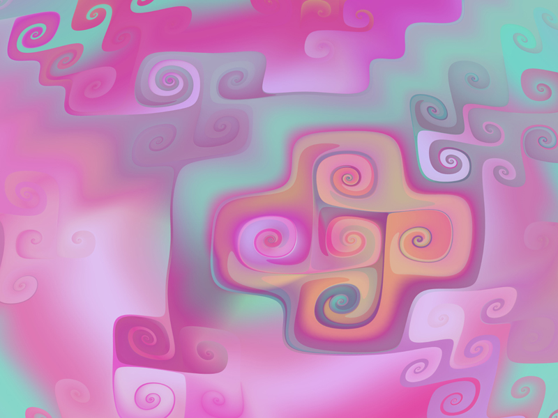 Fractal Art Wallpaper, Pastel