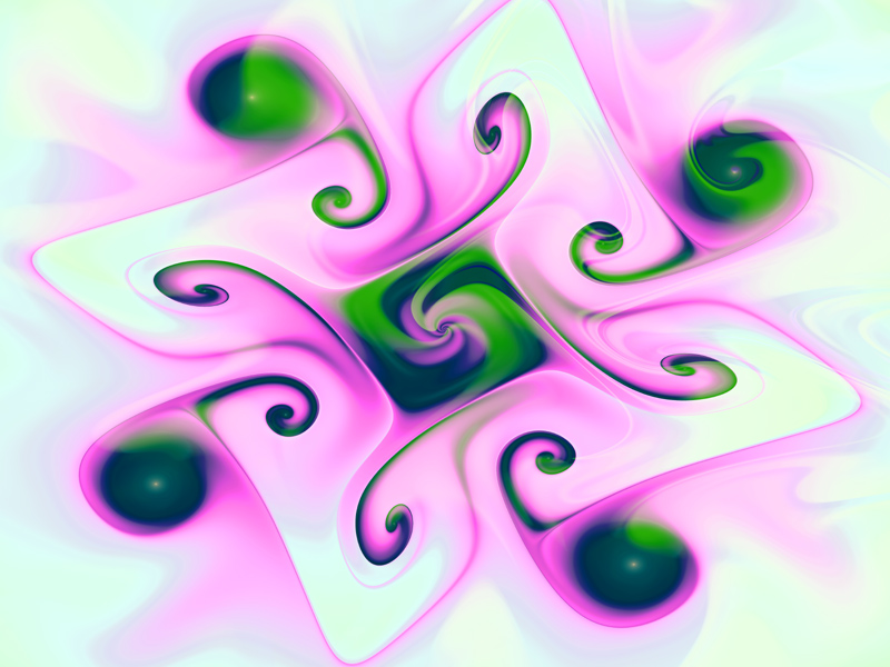 Fractal Art Wallpaper, Pink Gnarl