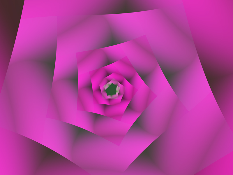 Fractal Art Wallpaper, Pink Rose