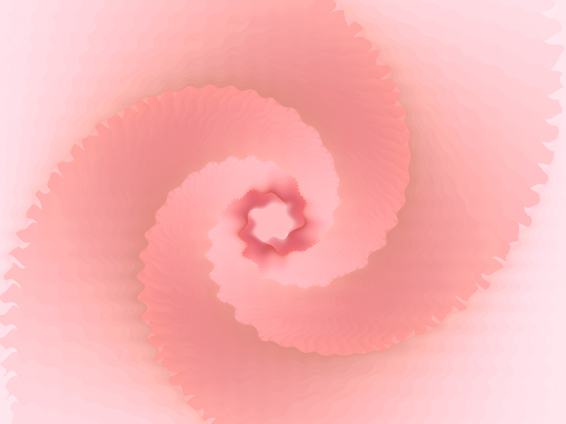 Fractal Art Wallpaper, Pink Spiral