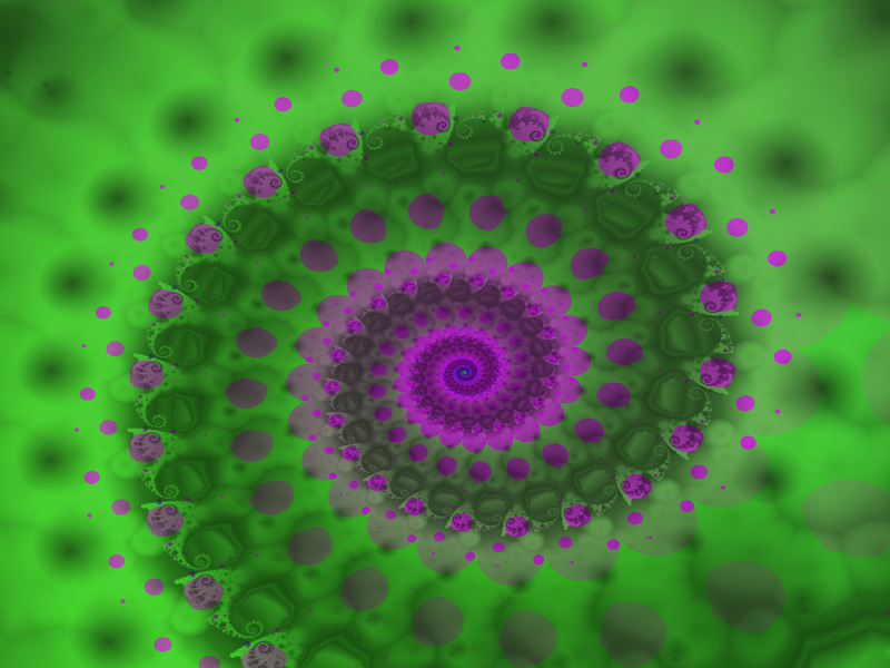 Fractal Art Wallpaper, Purple Heart 2