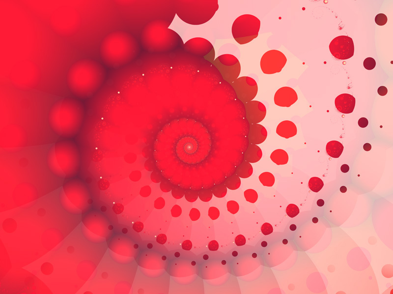 Fractal Art Wallpaper, Red 3