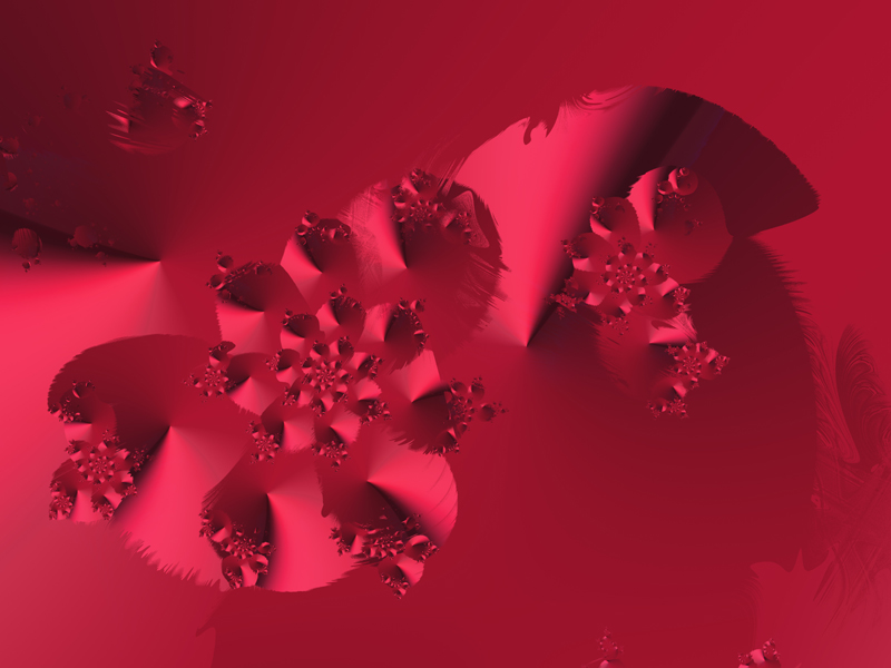 Fractal Art Wallpaper, Red 7