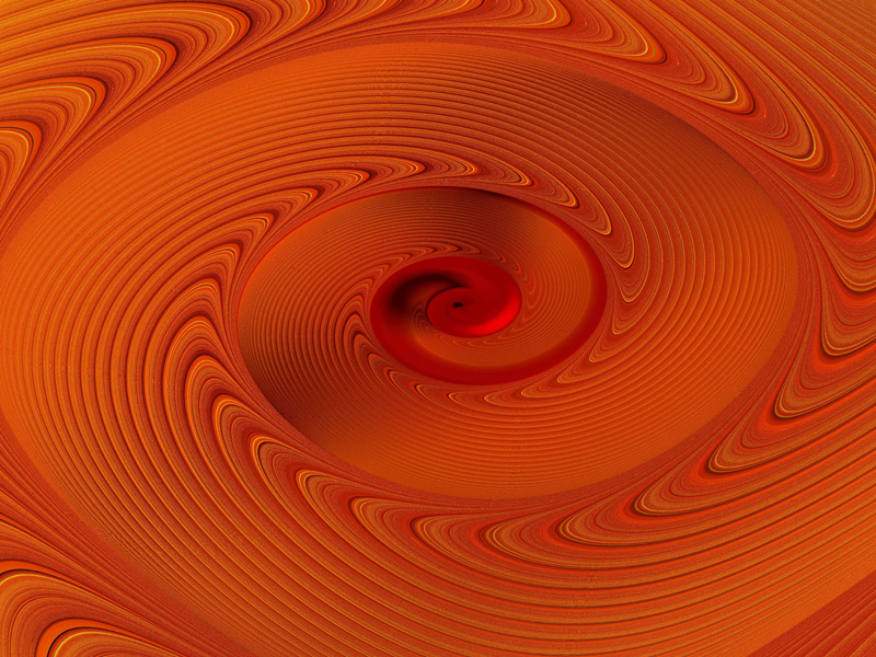 Fractal Art Wallpaper, Red Curve