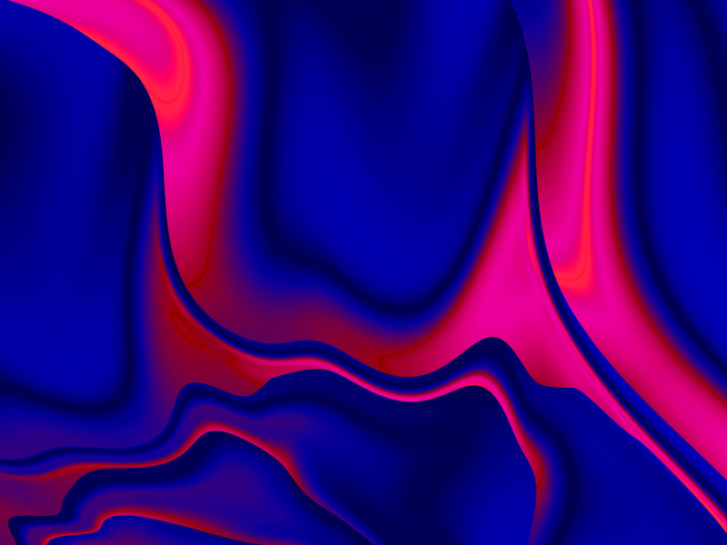 Fractal Art Wallpaper, Red In Blue