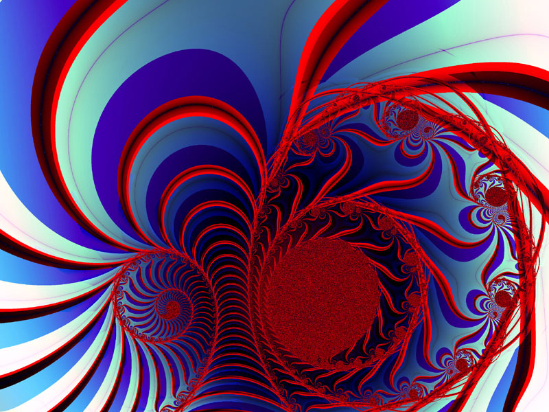 Fractal Art Wallpaper, Red Lattice