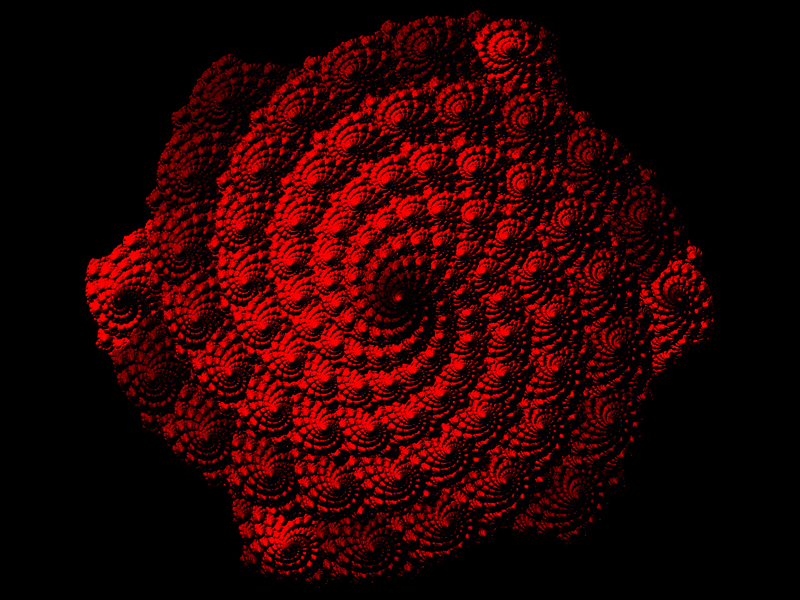 Fractal Art Wallpaper, Ruby