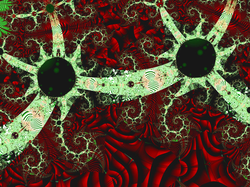 Fractal Art Wallpaper, Season's Greetings