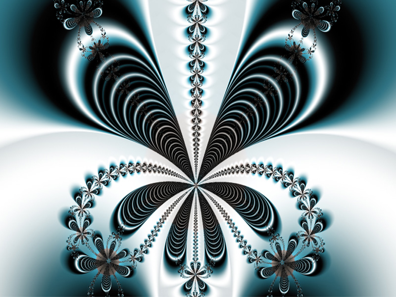 Fractal Art Wallpaper, Snowfall