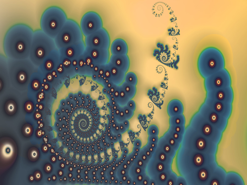 Fractal Art Wallpaper, Space Worms