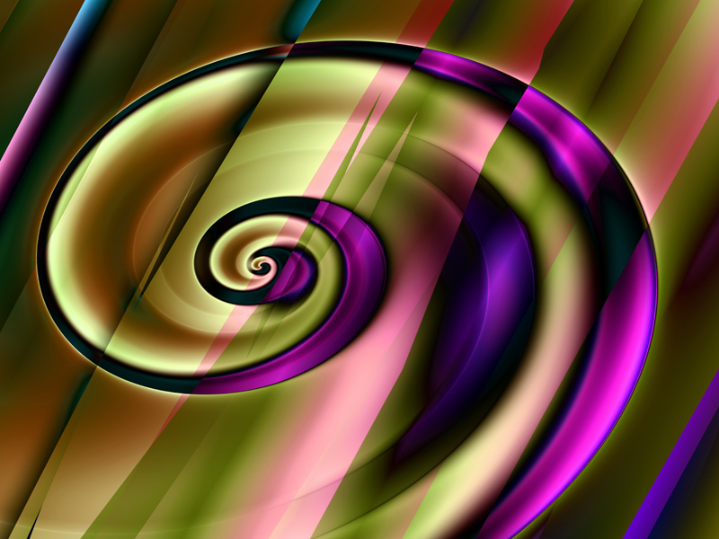 Fractal Art Wallpaper, Spiral 3