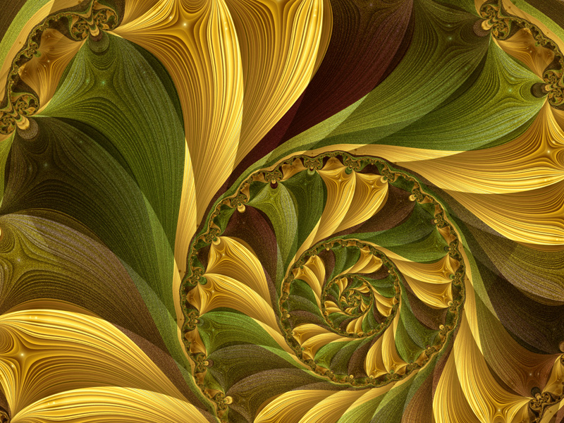 Fractal Art Wallpaper, Summer Fields