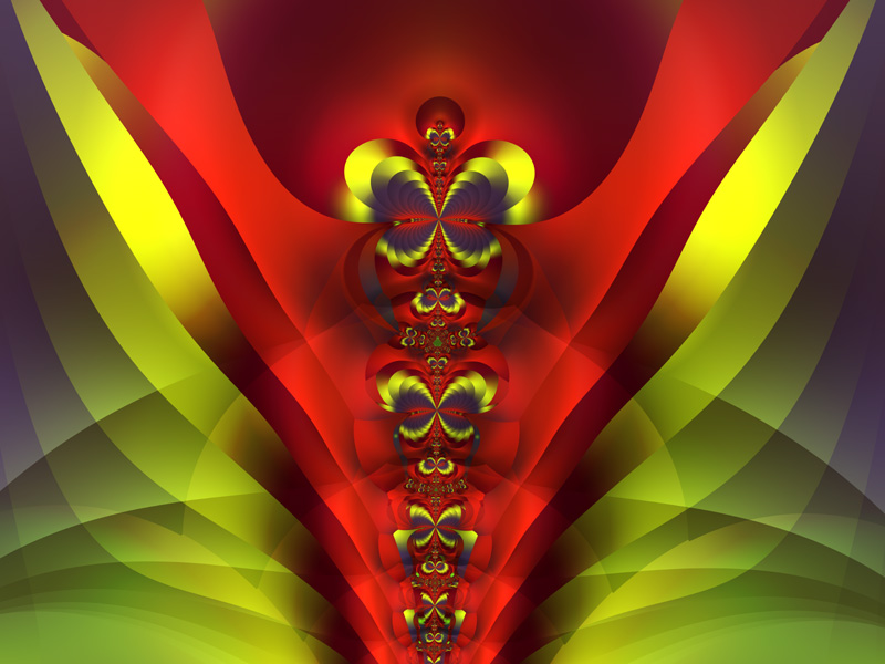 Fractal Art Wallpaper, Totem