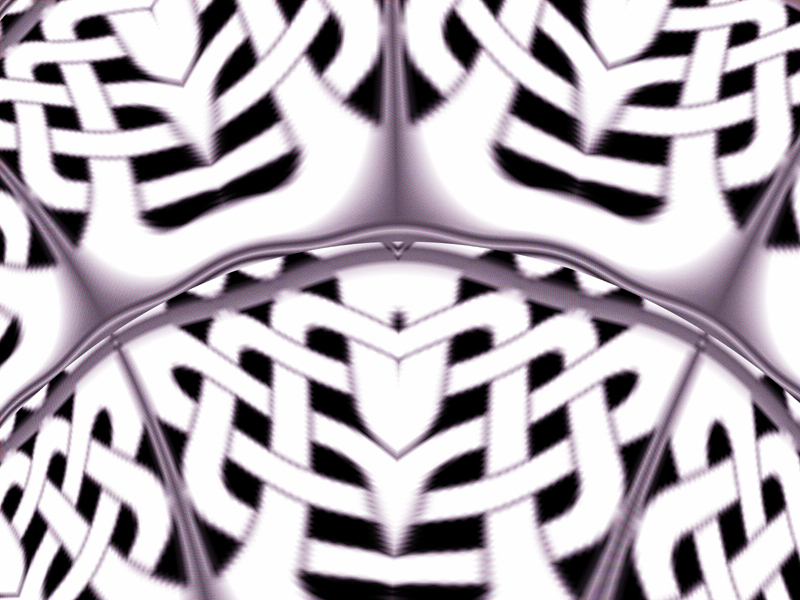 Fractal Art Wallpaper, Twisted Knots