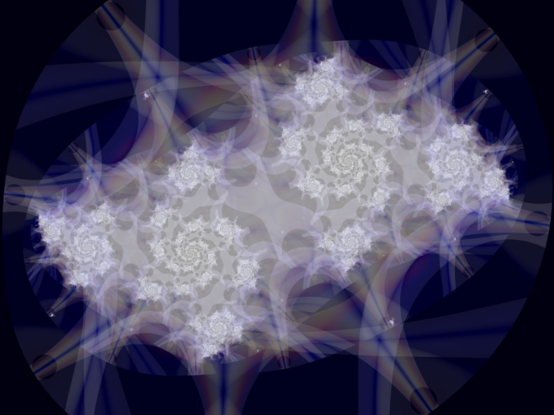 Fractal Art Wallpaper, White Lace